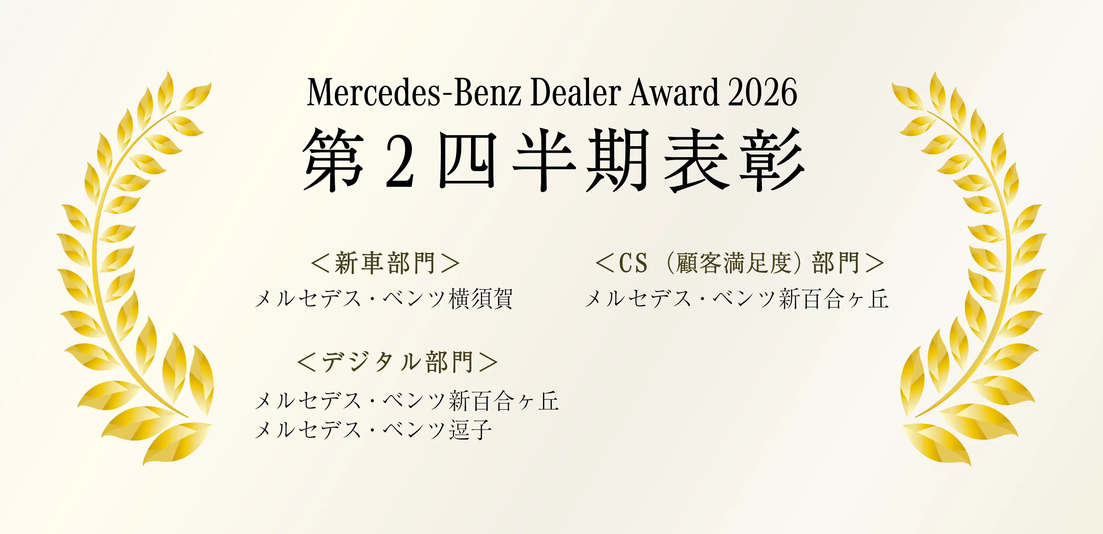 【2026年 第2四半期表彰】優秀販売店賞を受賞いたしました！